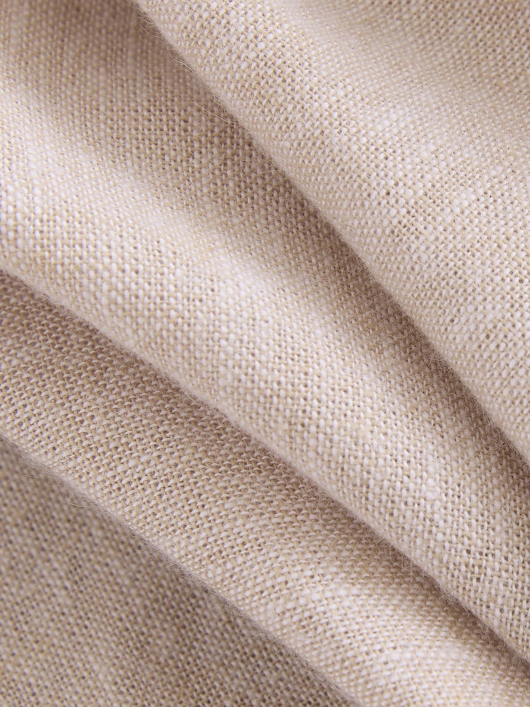 Stone Linen Rich Elasticated Waist Chino Shorts - Image 9 of 9 Stone Linen Rich Elasticated Waist Chino Shorts - Image 9 of 9