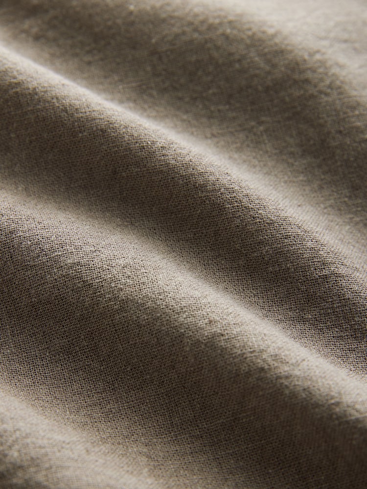 Mushroom Linen Rich Elasticated Waist Chino Shorts - Image 9 of 9