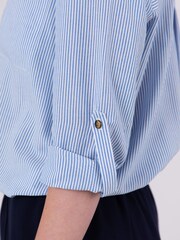 Lakeland Clothing Blue Slane 100% Cotton Pinstripe Shirt - Image 6 of 9
