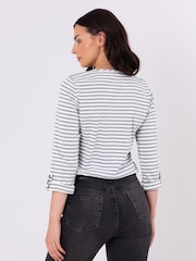 Lakeland Clothing Belinda Striped Breton 100% Cotton Top - Image 3 of 5