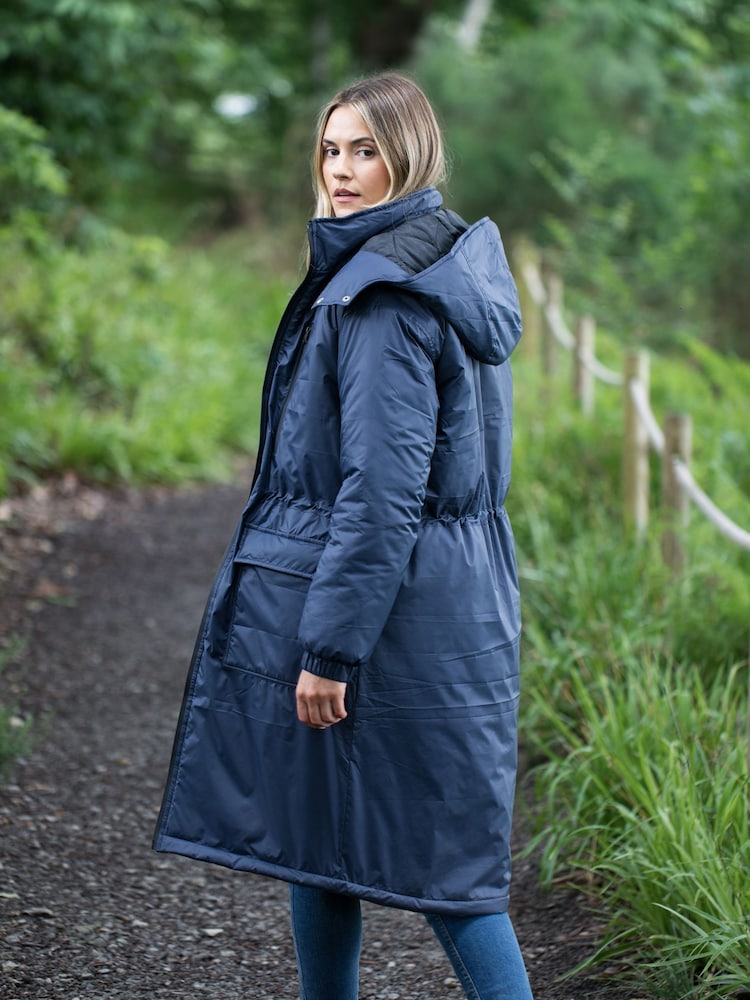 Lakeland Clothing Blue Creya Longline Padded Coat - Image 2 of 9
