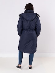 Lakeland Clothing Blue Creya Longline Padded Coat - Image 5 of 9