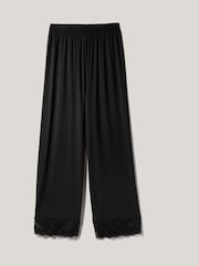 Jigsaw Black Modal Lace Trousers - Image 4 of 5