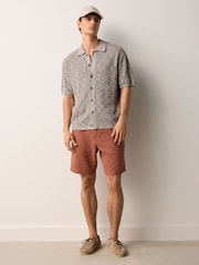Clay Linen Cotton Chino Shorts with Belt Included - Image 2 of 7