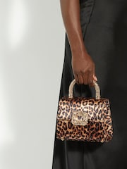 Dune London Animal Bolenna Brooch Trim Bag - Image 1 of 9