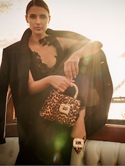 Dune London Animal Bolenna Brooch Trim Bag - Image 2 of 9