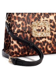 Dune London Animal Bolenna Brooch Trim Bag - Image 9 of 9