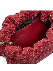 Dune London Red Primrose S Small Woven Drawstring Bag - Image 4 of 5