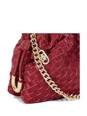 Dune London Red Primrose S Small Woven Drawstring Bag - Image 5 of 5