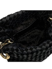 Dune London Black Primrose S Small Woven Drawstring Bag - Image 4 of 4