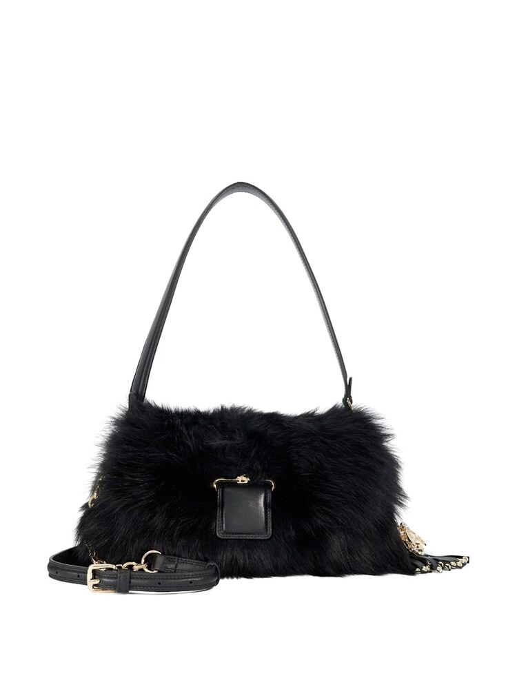 Dune London Black Chrome Chelsea Pillow Leather Shoulder Bag - Image 2 of 6