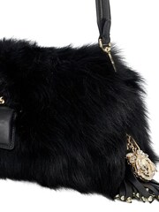 Dune London Black Chrome Chelsea Pillow Leather Shoulder Bag - Image 5 of 6