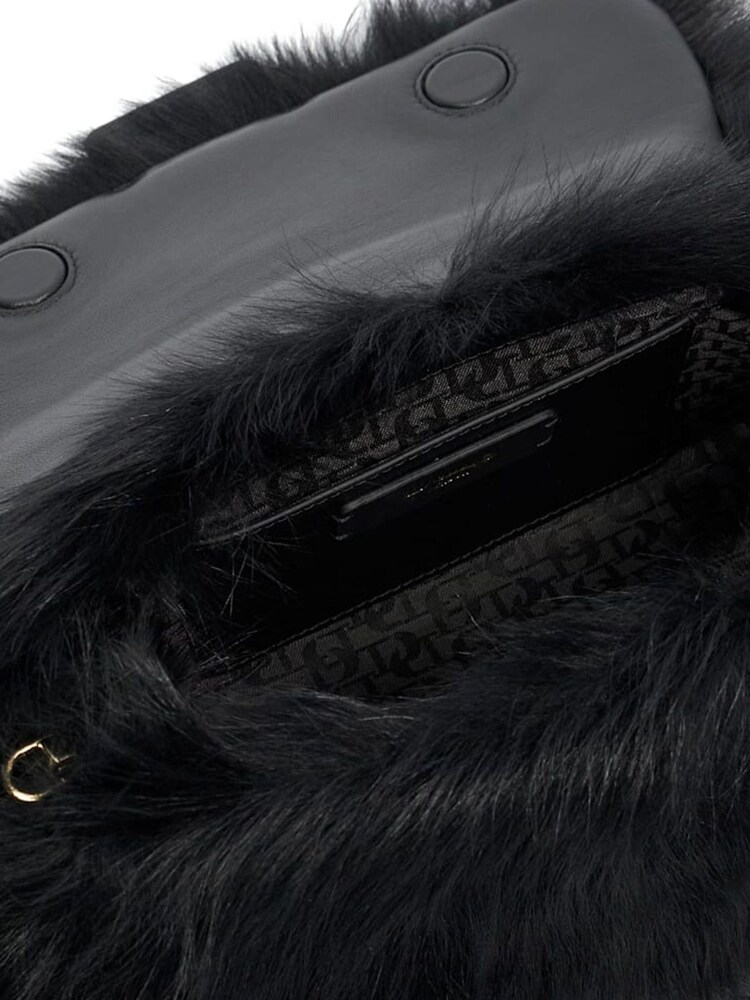 Dune London Black Chrome Chelsea Pillow Leather Shoulder Bag - Image 6 of 6
