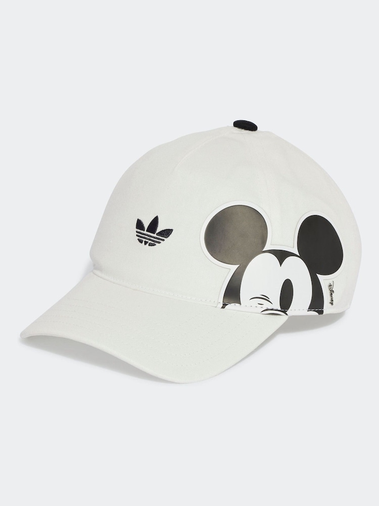 adidas Originals White/Black Little Kids Disney Mickey Mouse 100% Cotton cap - Image 1 of 4