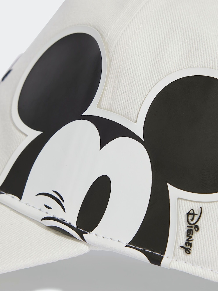 adidas Originals White/Black Little Kids Disney Mickey Mouse 100% Cotton cap - Image 4 of 4