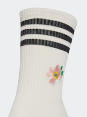 adidas Originals White/Blue White/Blye Liberty London Crew Socks 2 Pack - Image 3 of 4