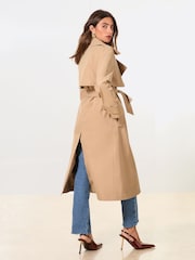 Lipsy Relaxed Longline Trench Coat - Image 4 of 5