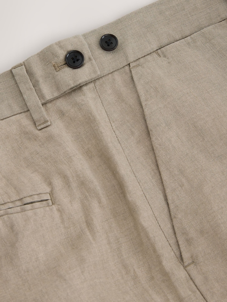 Stone 100% Linen Chinos - Image 10 of 11