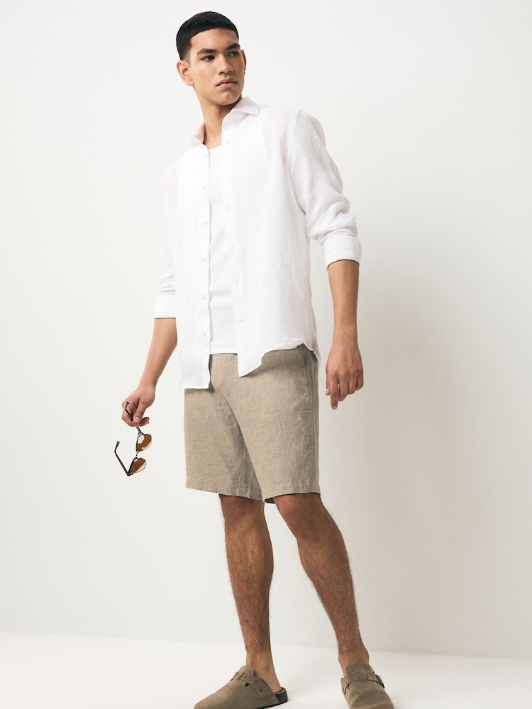 Stone 100% Linen Chinos - Image 3 of 11