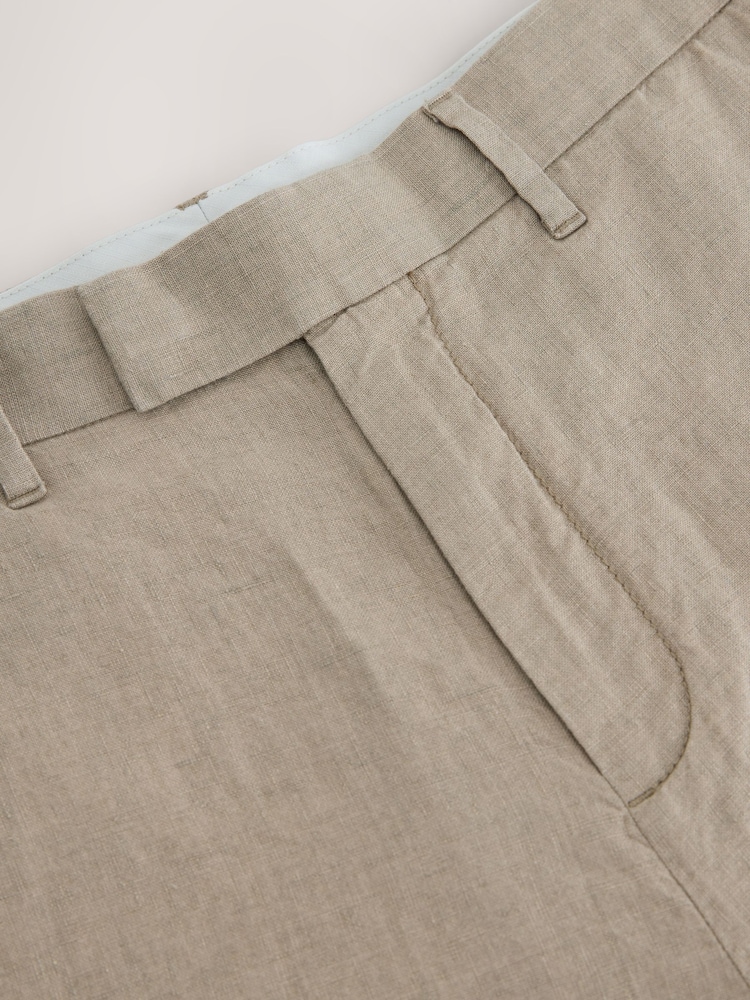 Stone 100% Linen Chinos - Image 9 of 11
