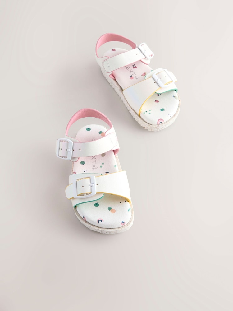 White Buckle Sandals - Image 3 of 7