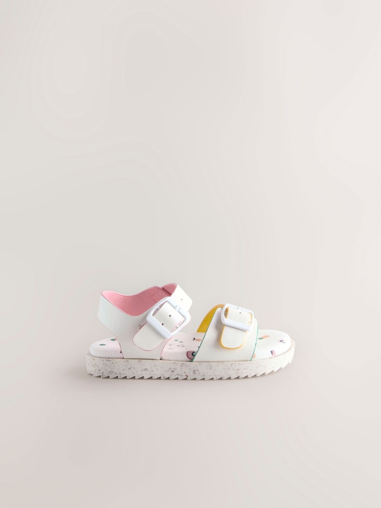 White Buckle Sandals - Image 4 of 7