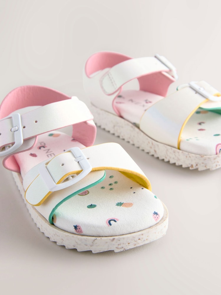 White Buckle Sandals - Image 5 of 7