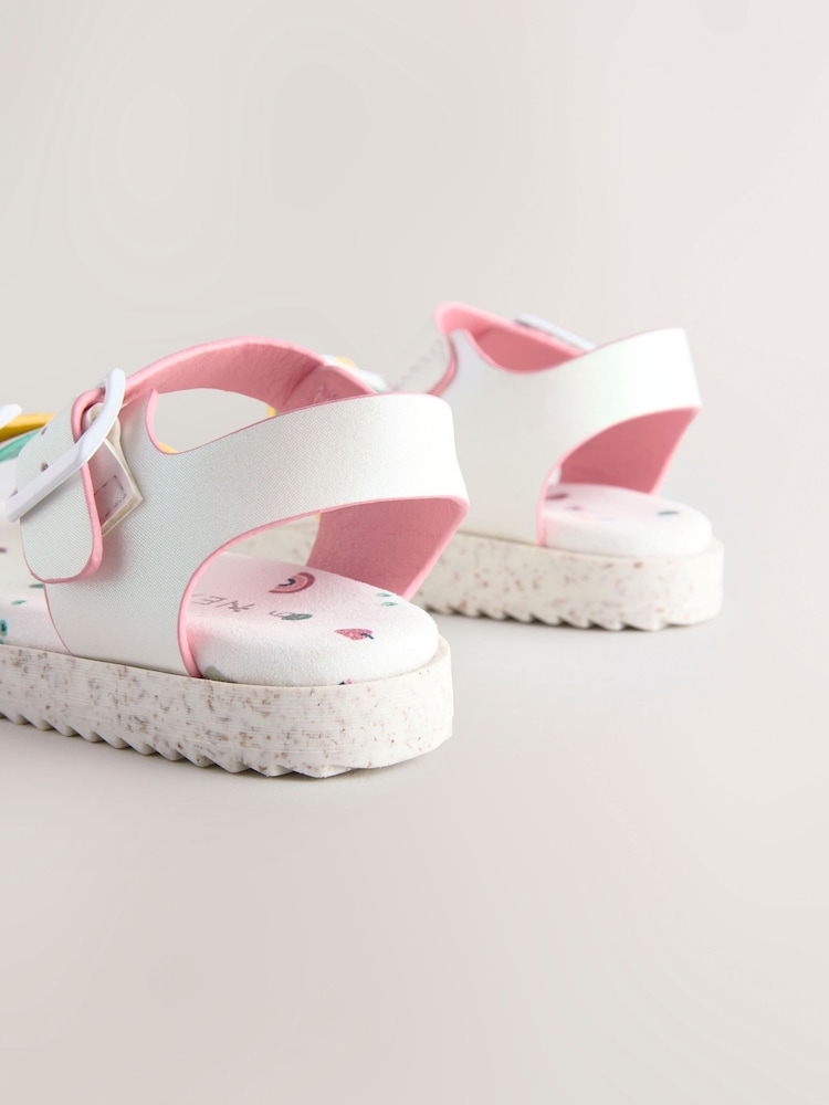 White Buckle Sandals - Image 6 of 7