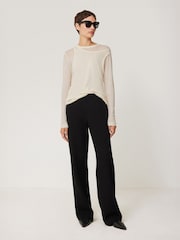 Jigsaw Black Jersey Blake Trousers - Image 3 of 7