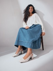 Bone Forever Comfort® Square Toe Block Heel Slingbacks Shoes - Image 2 of 6