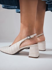 Bone Forever Comfort® Square Toe Block Heel Slingbacks Shoes - Image 4 of 6