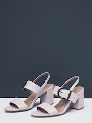 Bone Forever Comfort® Premium Leather With Motionflex Buckle Block Heel Slingback Sandals - Image 5 of 9