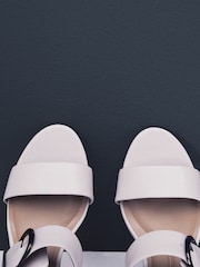 Bone Forever Comfort® Premium Leather With Motionflex Buckle Block Heel Slingback Sandals - Image 7 of 9