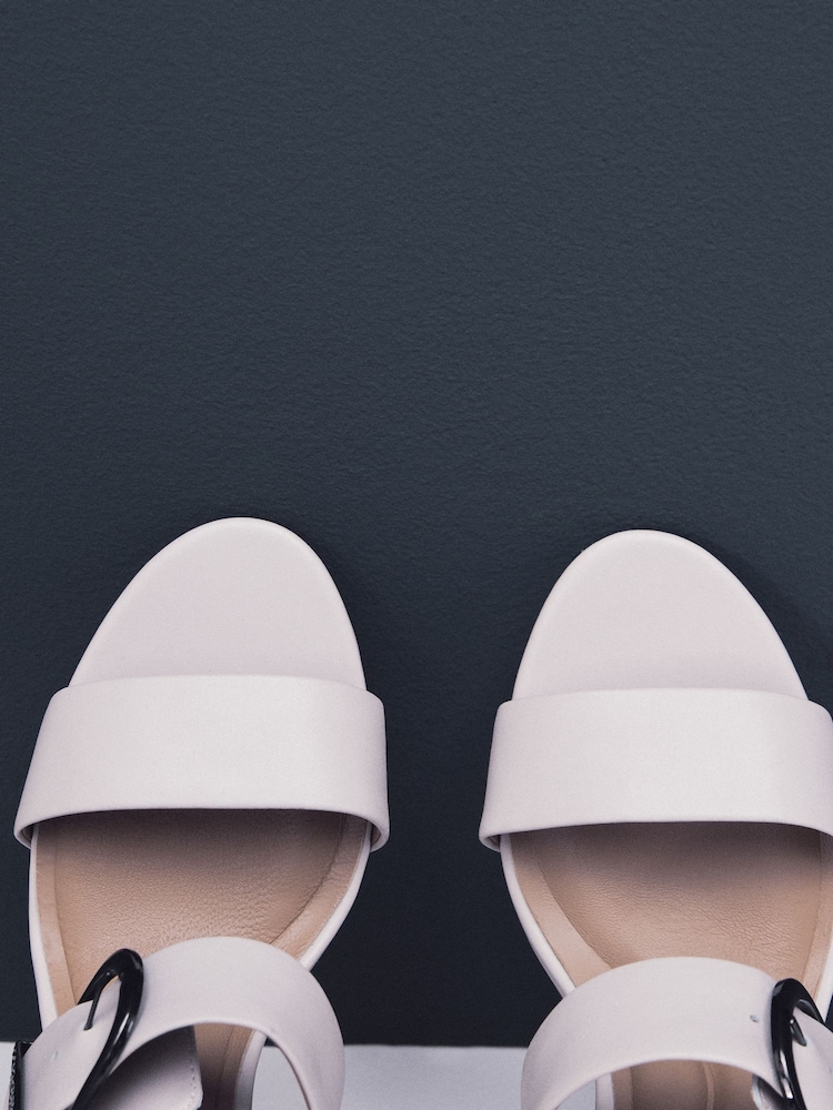 Bone Forever Comfort® Premium Leather With Motionflex Buckle Block Heel Slingback Sandals - Image 7 of 9