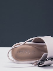 Bone Forever Comfort® Premium Leather With Motionflex Buckle Block Heel Slingback Sandals - Image 9 of 9