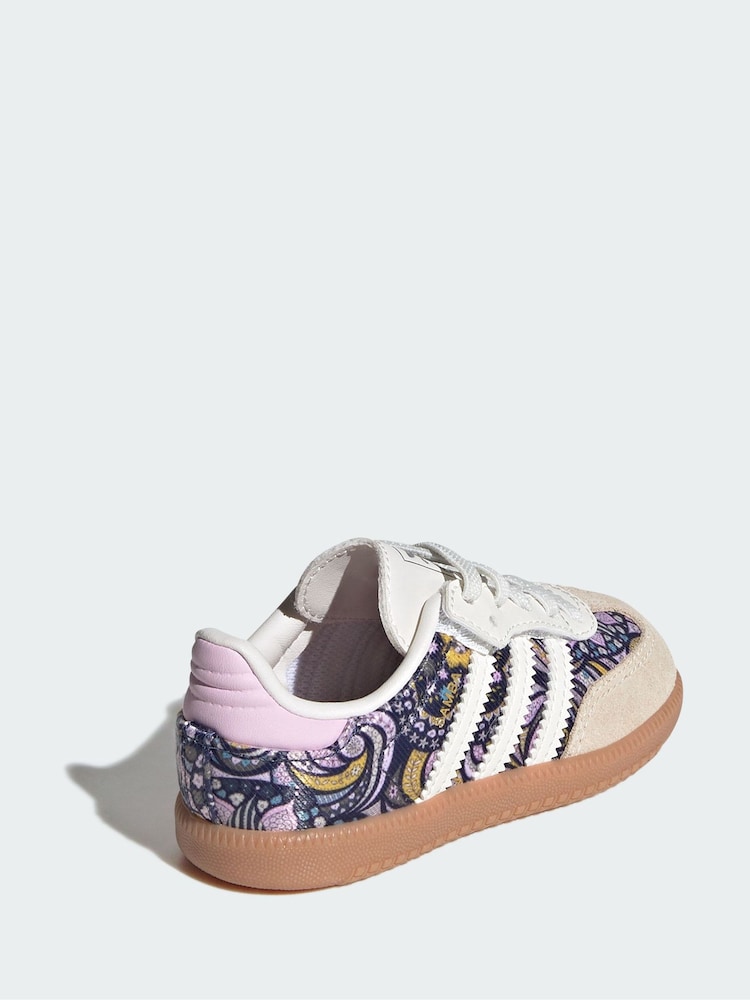 adidas Originals White Liberty Samba Comfort Closure Elastic Lace Shoes - Image 2 of 5 adidas Originals White Liberty Samba Comfort Closure Elastic Lace Shoes - Image 2 of 5