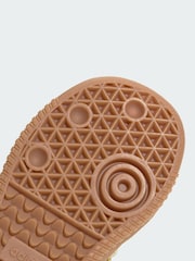 adidas Originals White Liberty Samba Comfort Closure Elastic Lace Shoes - Image 3 of 5