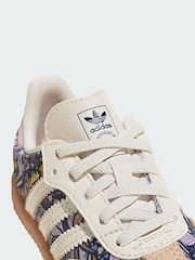 adidas Originals White Liberty Samba Comfort Closure Elastic Lace Shoes - Image 4 of 5