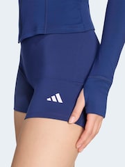 adidas Blue 3-Stripes Studio Zip-Through Jacket - Image 5 of 6
