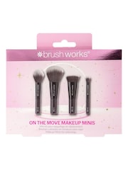 Brush Works On The Move Mini Makeup Brush Set (Worth £15) - Image 1 of 3