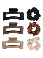 Brush Works Natural Hair Clip & Scrunchie Set (Worth £15) - Image 2 of 4