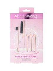 Brush Works Slick Style Hair Set (Worth Over £12) - Image 1 of 4