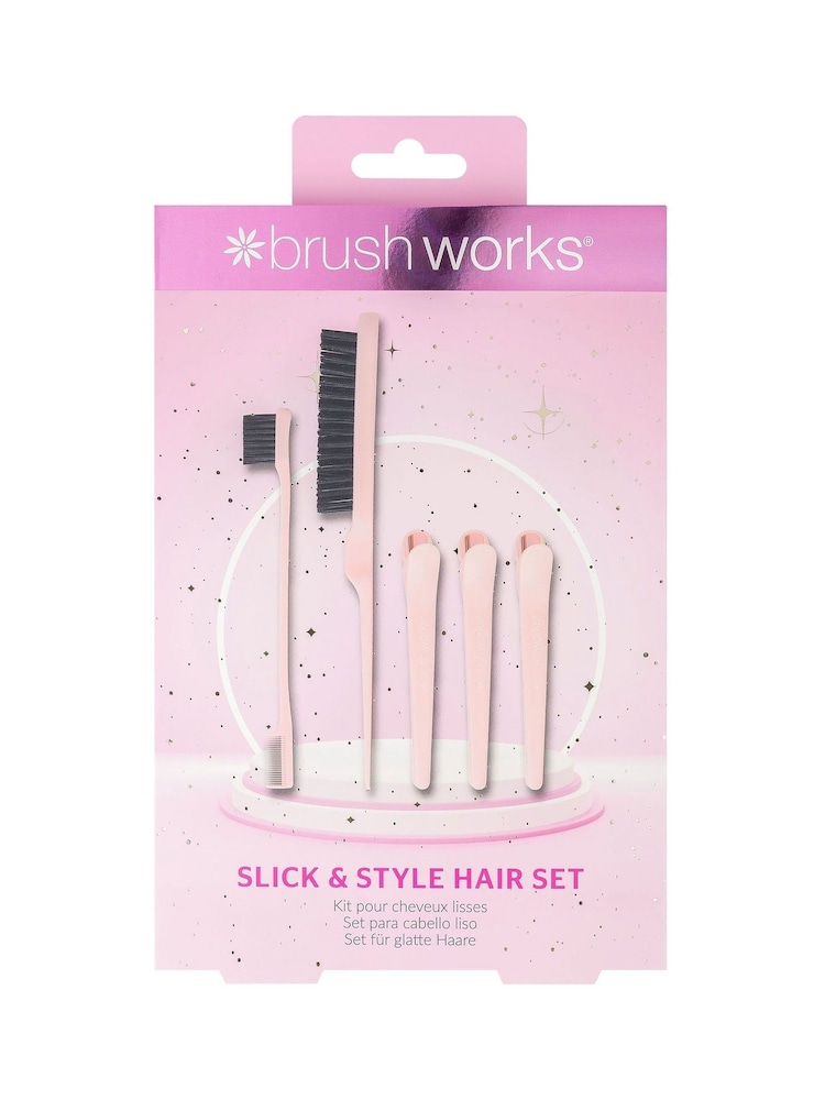 Brush Works Slick Style Hair Set (Worth Over £12) - Image 1 of 4