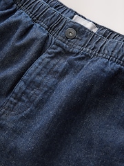 Indigo Blue Denim Drawstring Shorts - Image 10 of 11