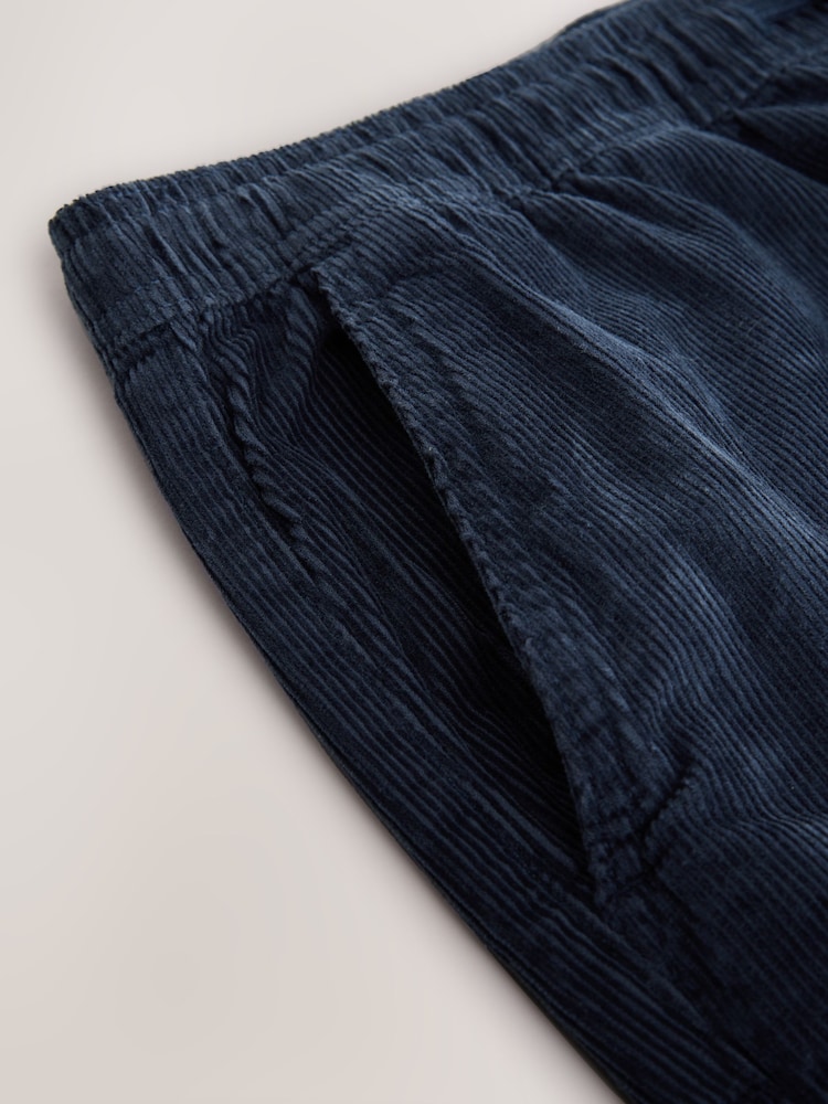 Blue 100% Cotton Corduroy Dock Shorts - Image 10 of 10