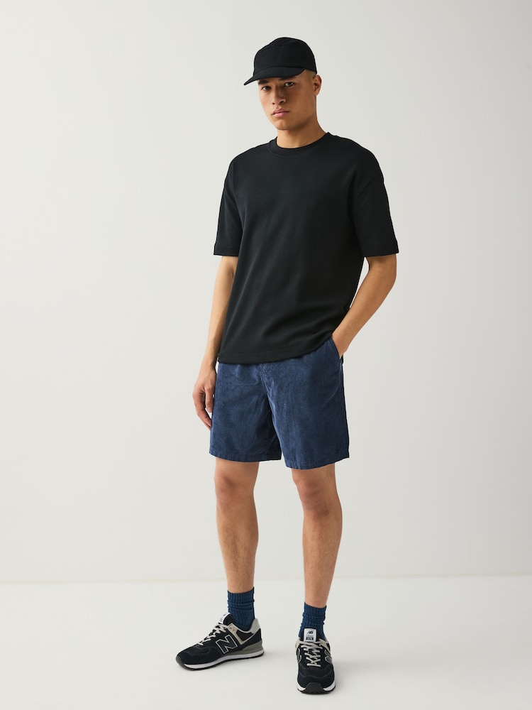 Blue 100% Cotton Corduroy Dock Shorts - Image 2 of 10