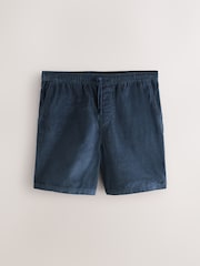 Blue 100% Cotton Corduroy Dock Shorts - Image 7 of 10