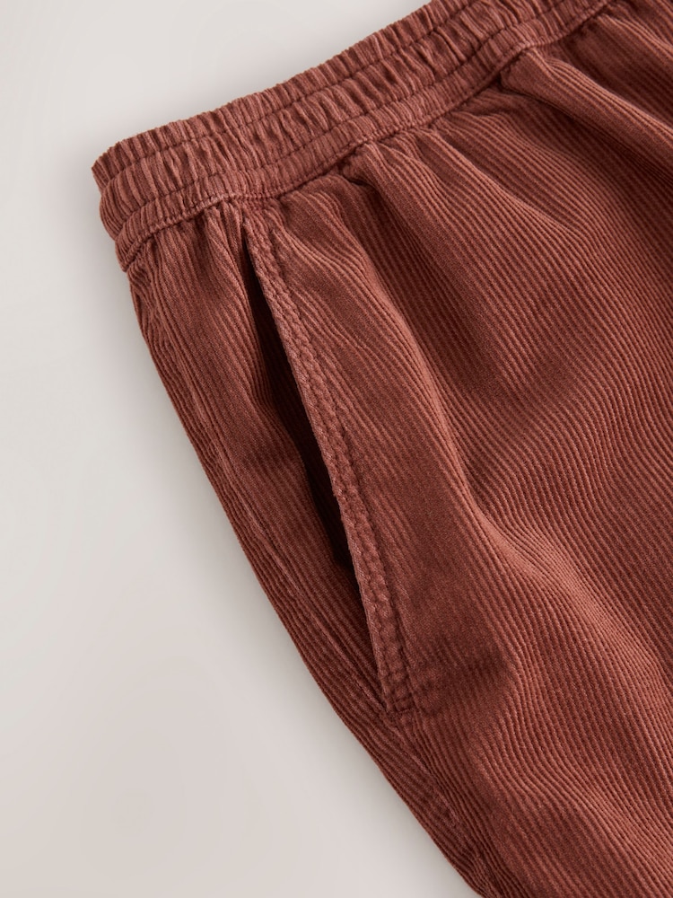 Rust 100% Cotton Corduroy Dock Shorts - Image 10 of 10