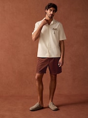 Rust 100% Cotton Corduroy Dock Shorts - Image 2 of 10