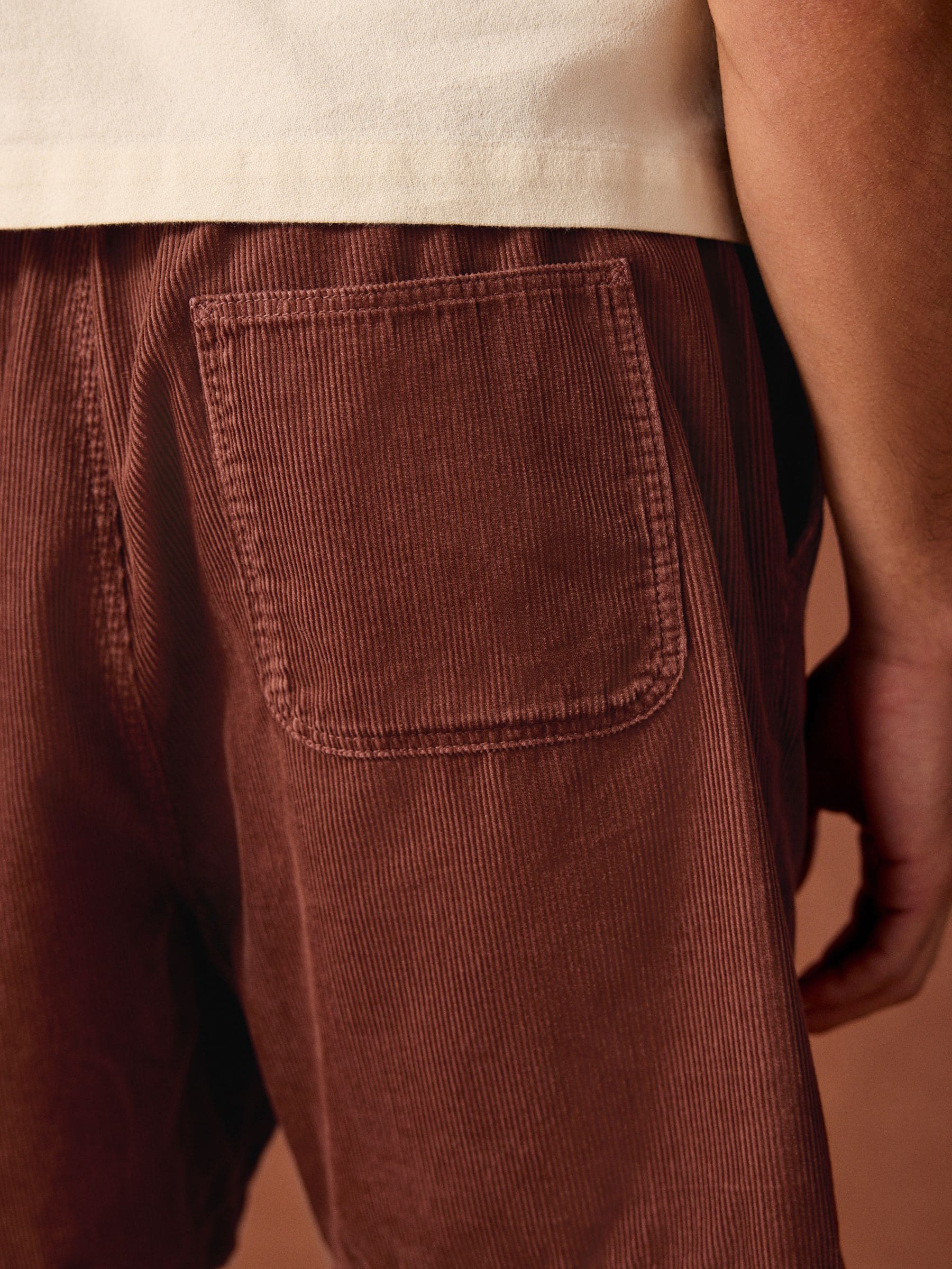 Buy Rust Corduroy Elasticated Waist Shorts from Next USA